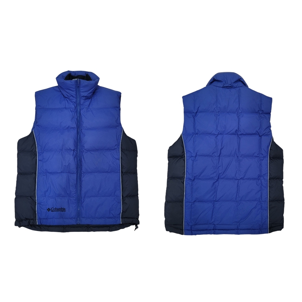 Columbia Sportswear Down Vest Blue Padded Insulated Outdoor Gilet Women'…